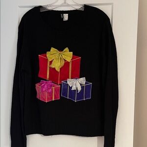 Divided Black Holiday Sweater